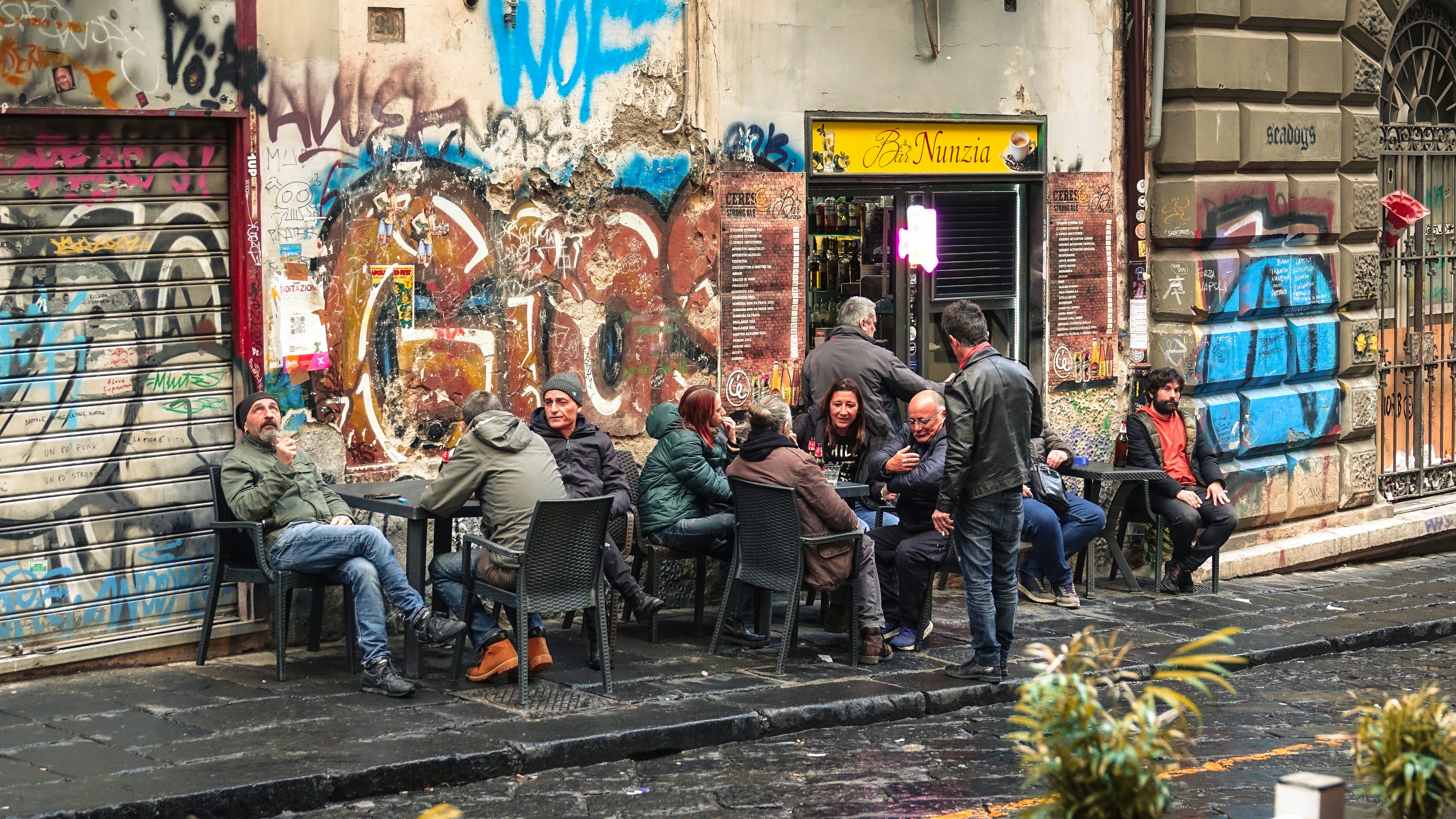A cozy pub with a DJ providing the soundtrack.