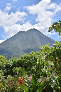 a view of a mountain in the distance