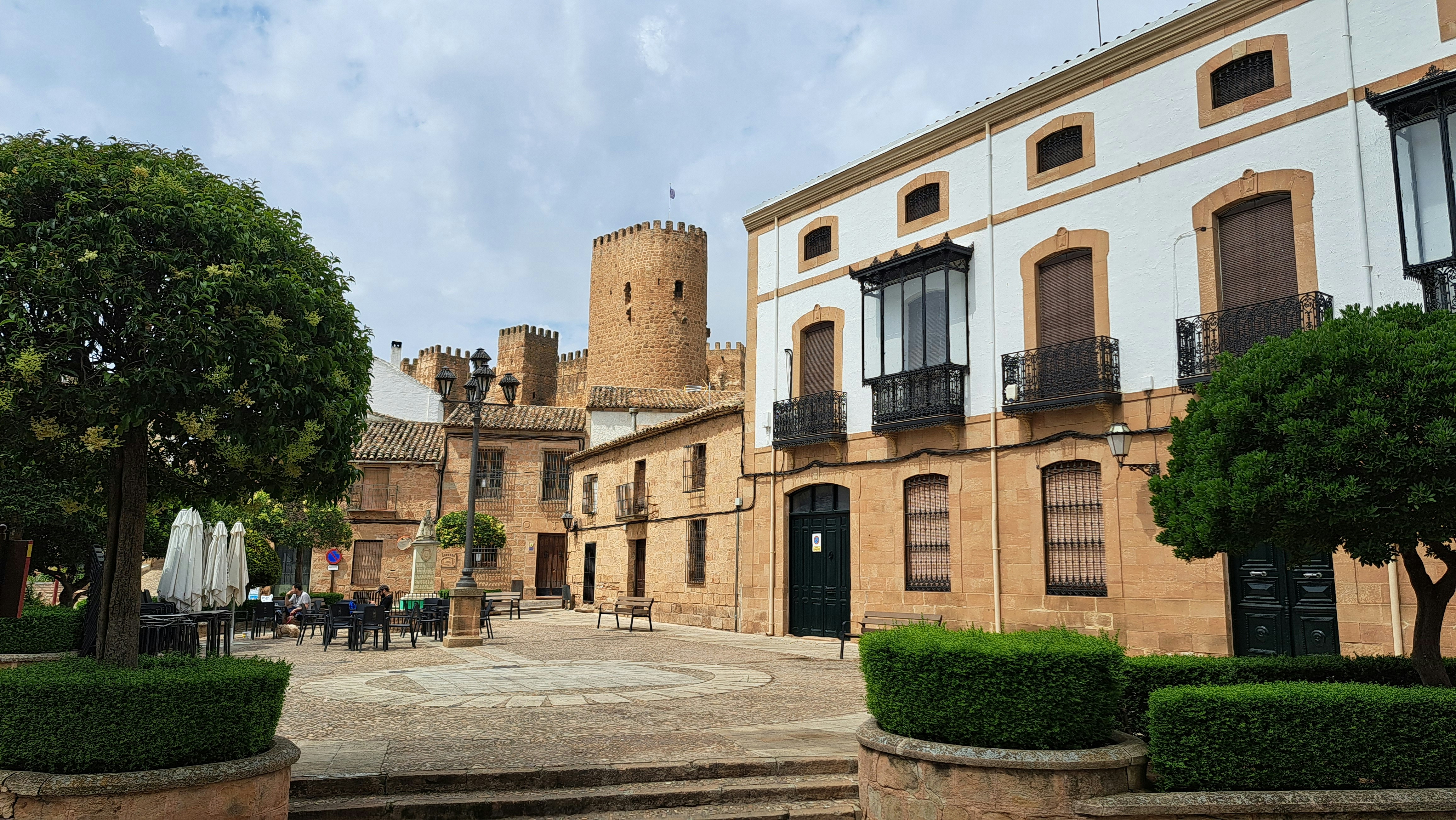 Town centre and castle, Baños de la Encima, Jaén, Spain