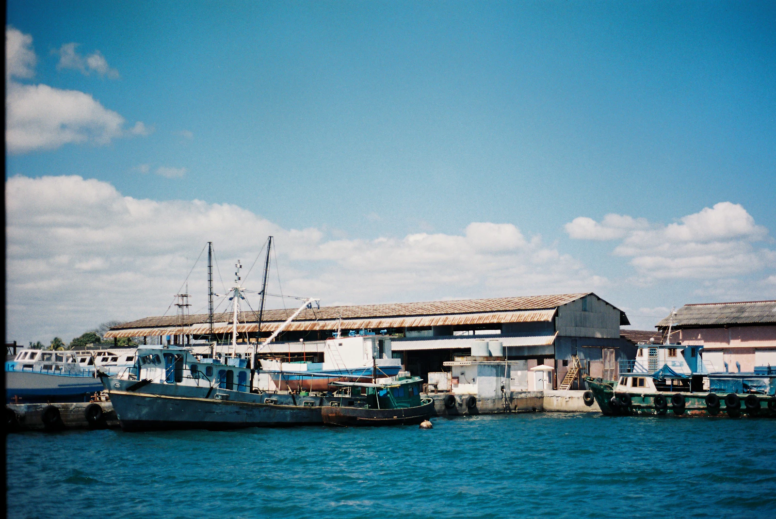 Boats in the harbour of Cienfuegos