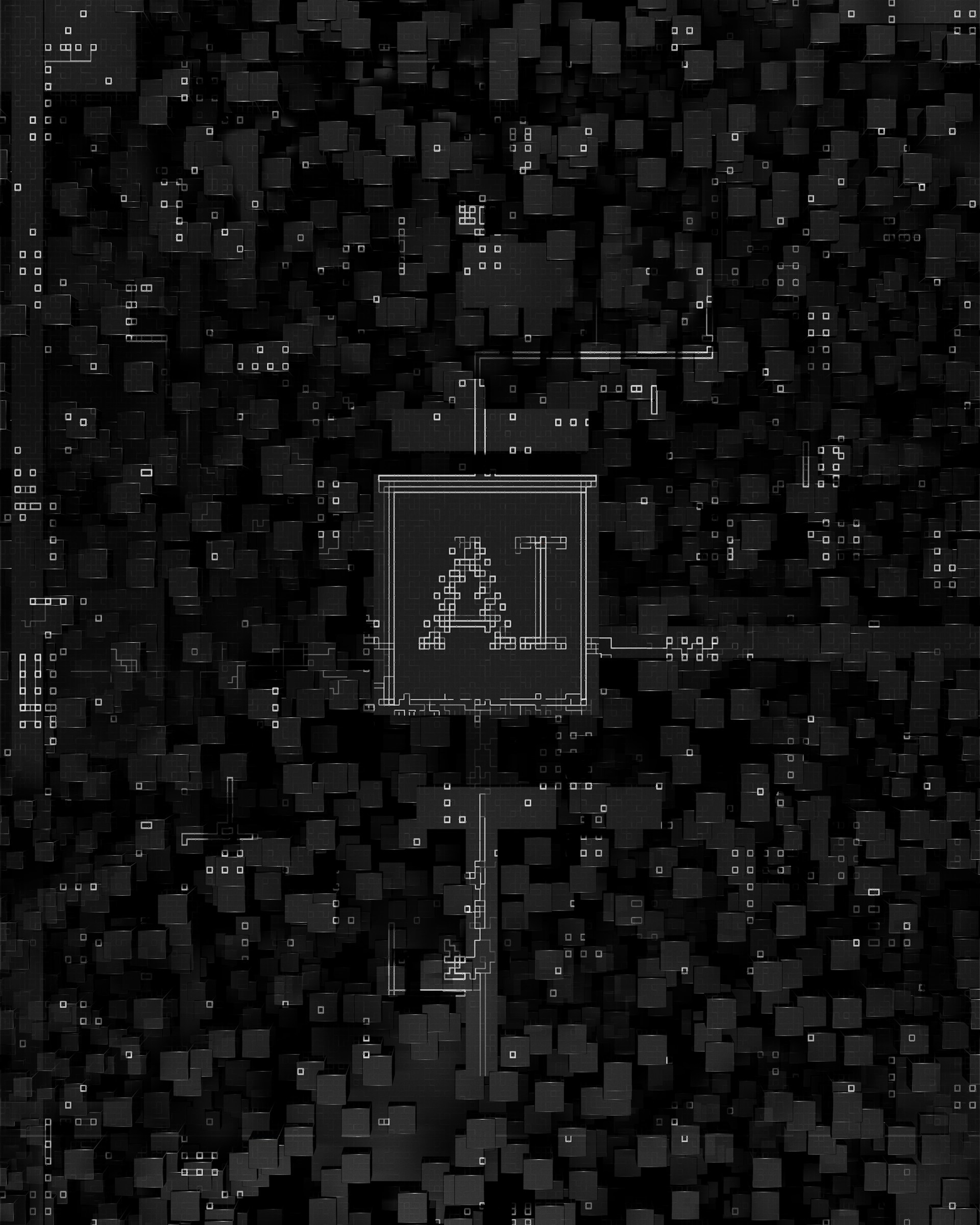 a black and white photo of a computer screen
