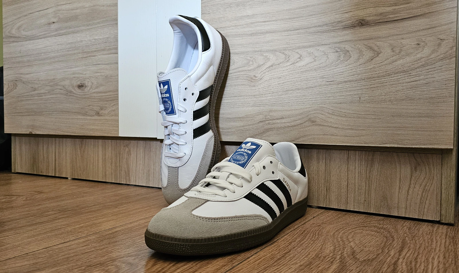 Pair of Adidas Samba white/black