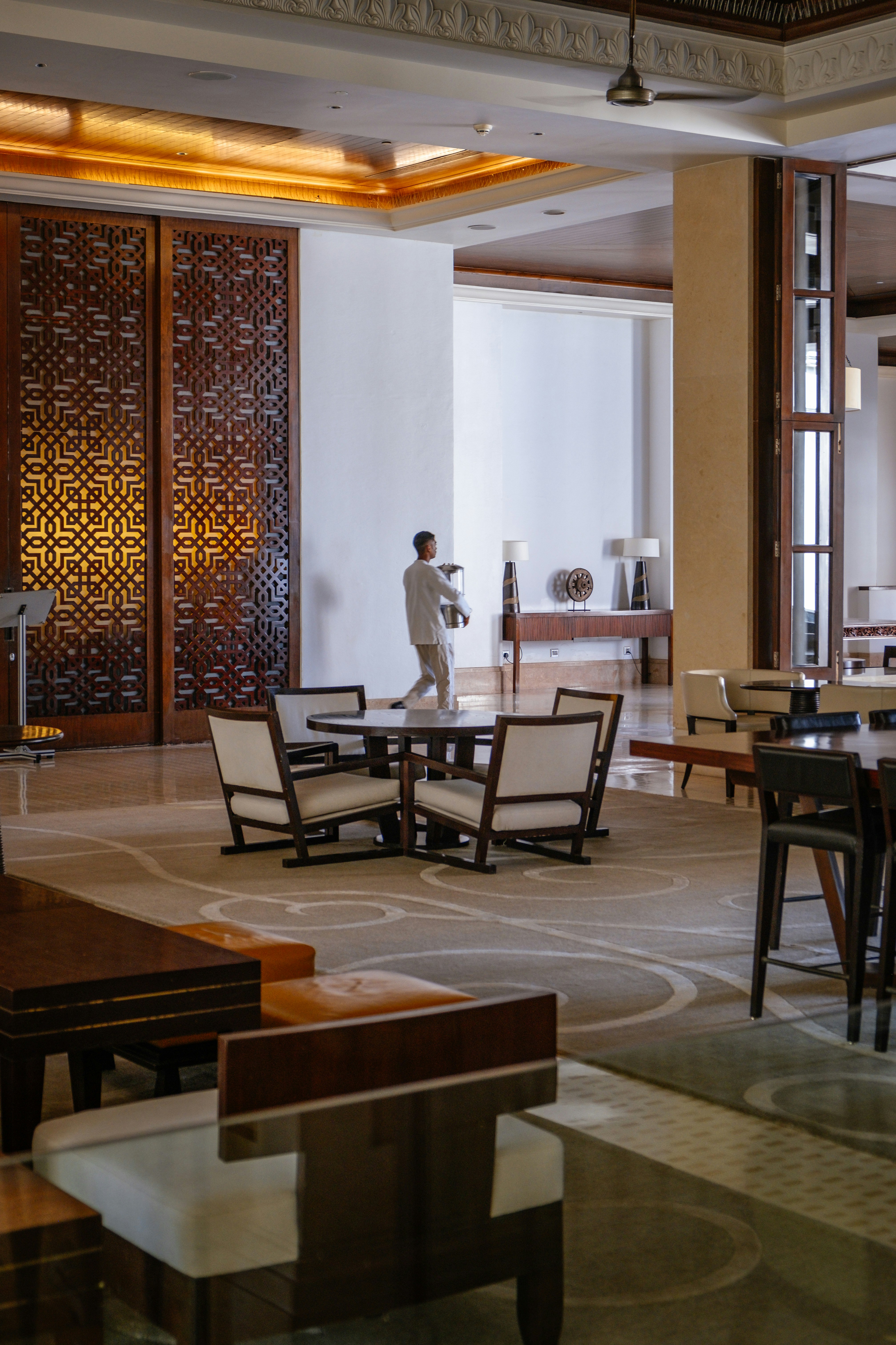 a man standing in the middle of a room