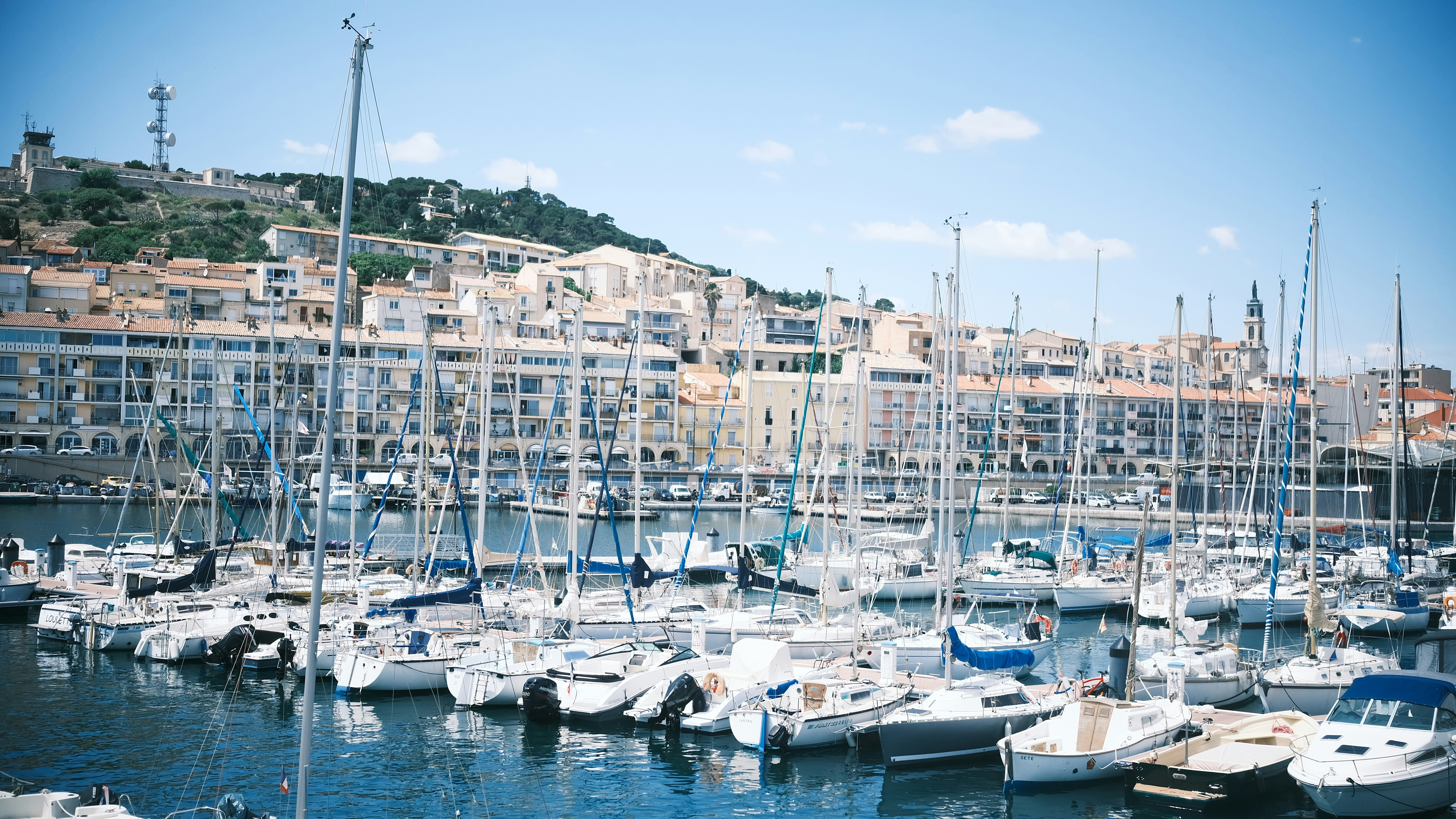 a bunch of boats that are in the water