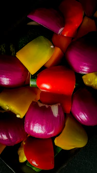 Pile of colorful fresh vegetables