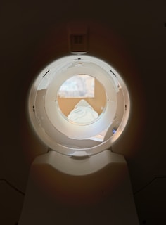a round window in the wall of a room