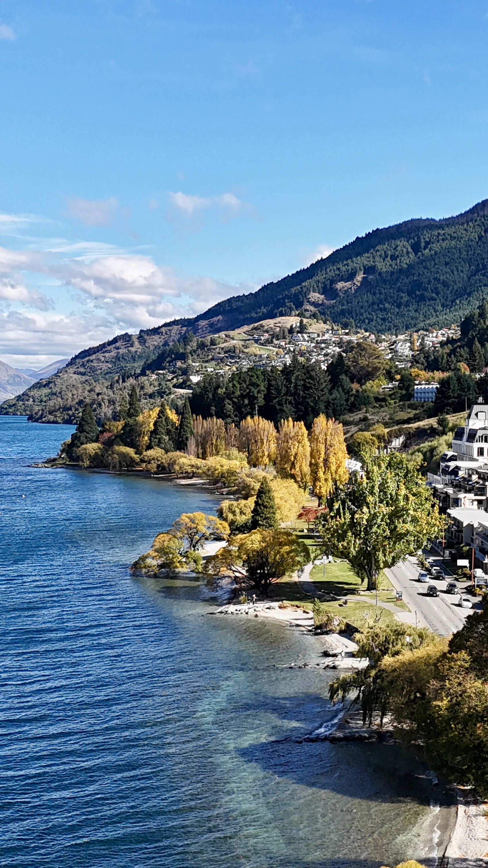 The deep blue waters and mountains of Lake Whakatipu near Queenstown