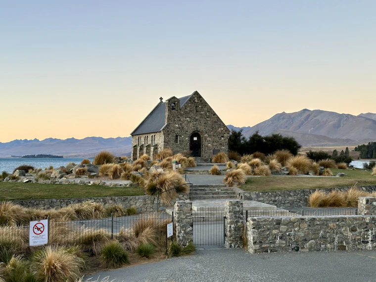 Lake Tekapo at golden hour