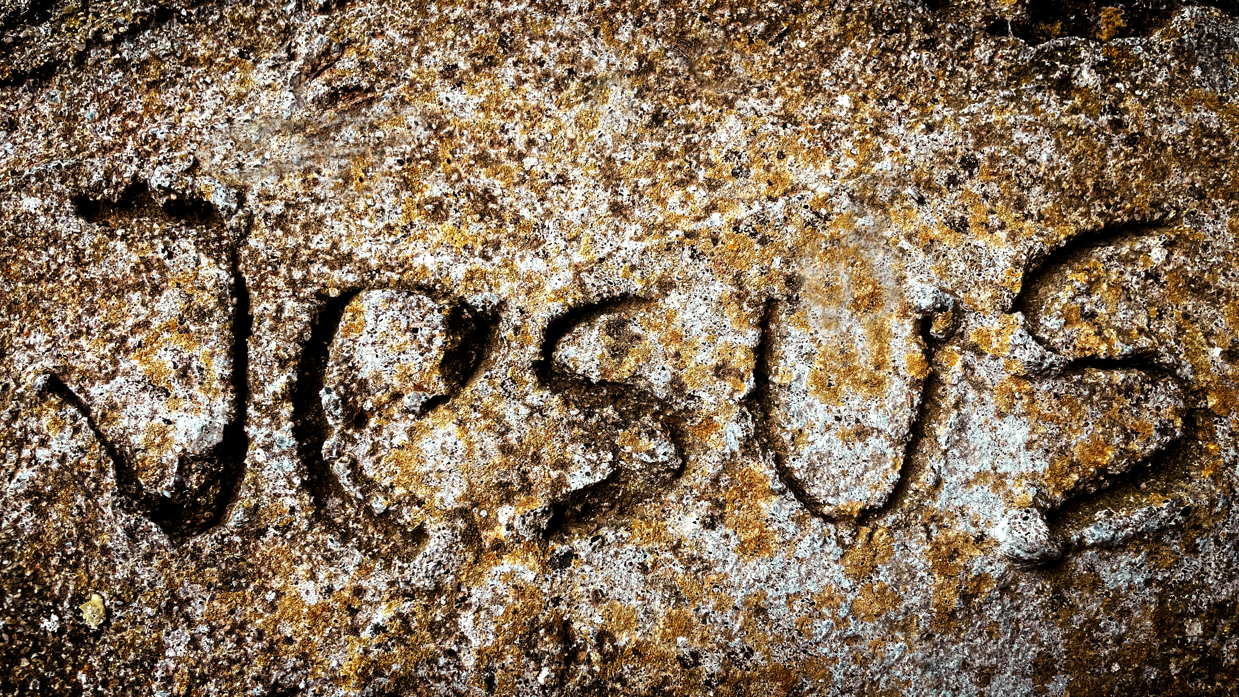 A close up of a rock with writing on it photo – Free Jesus christ Image ...