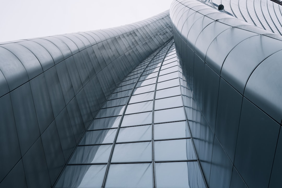 A very tall building with a sky background,