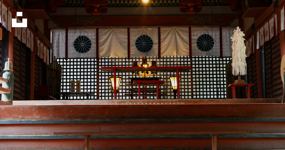 Temple Innerview A view of the inside of a japanese temple photo – Free Church Image on ...