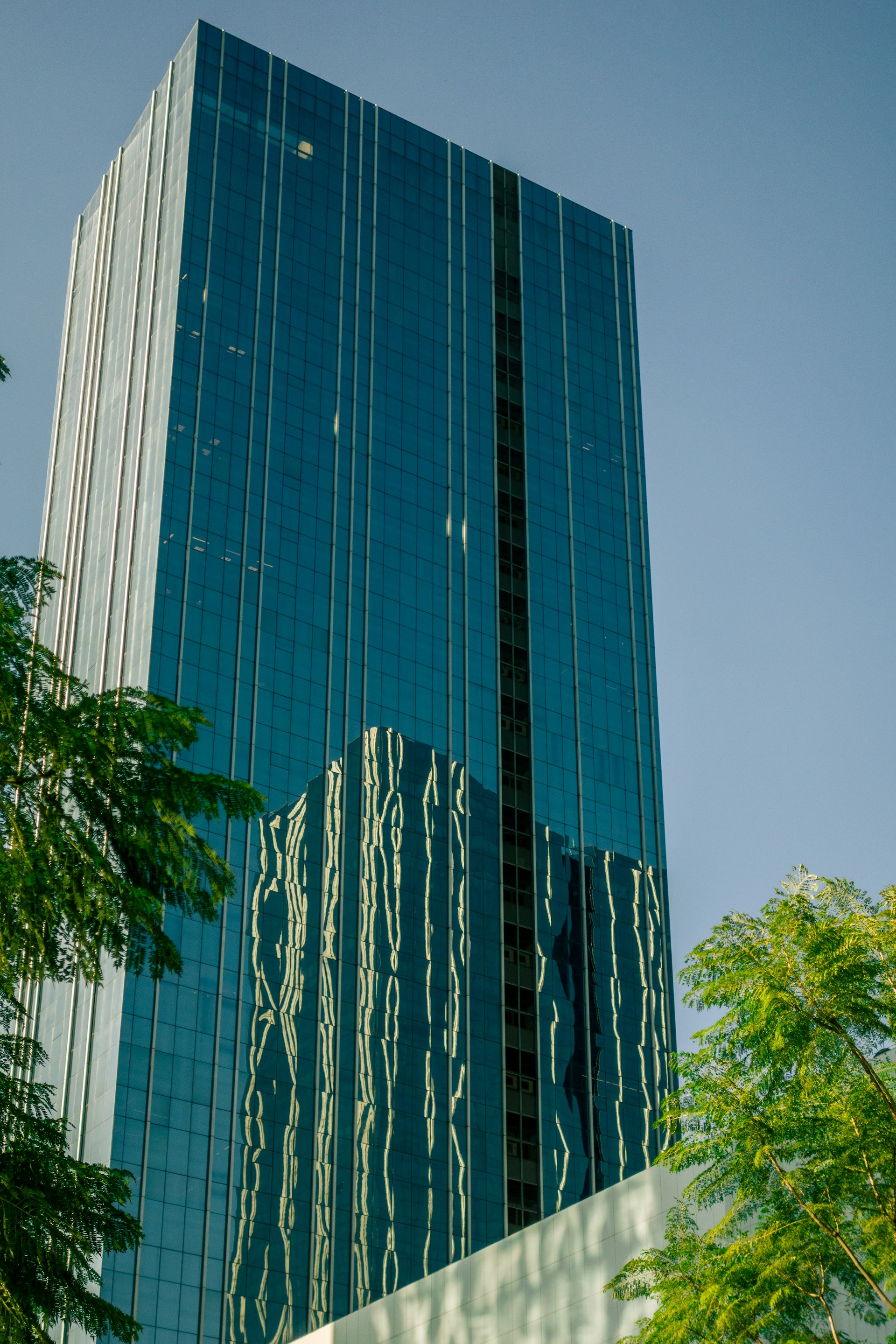 a very tall building with a lot of windows