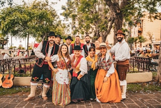 A group of people standing next to each other