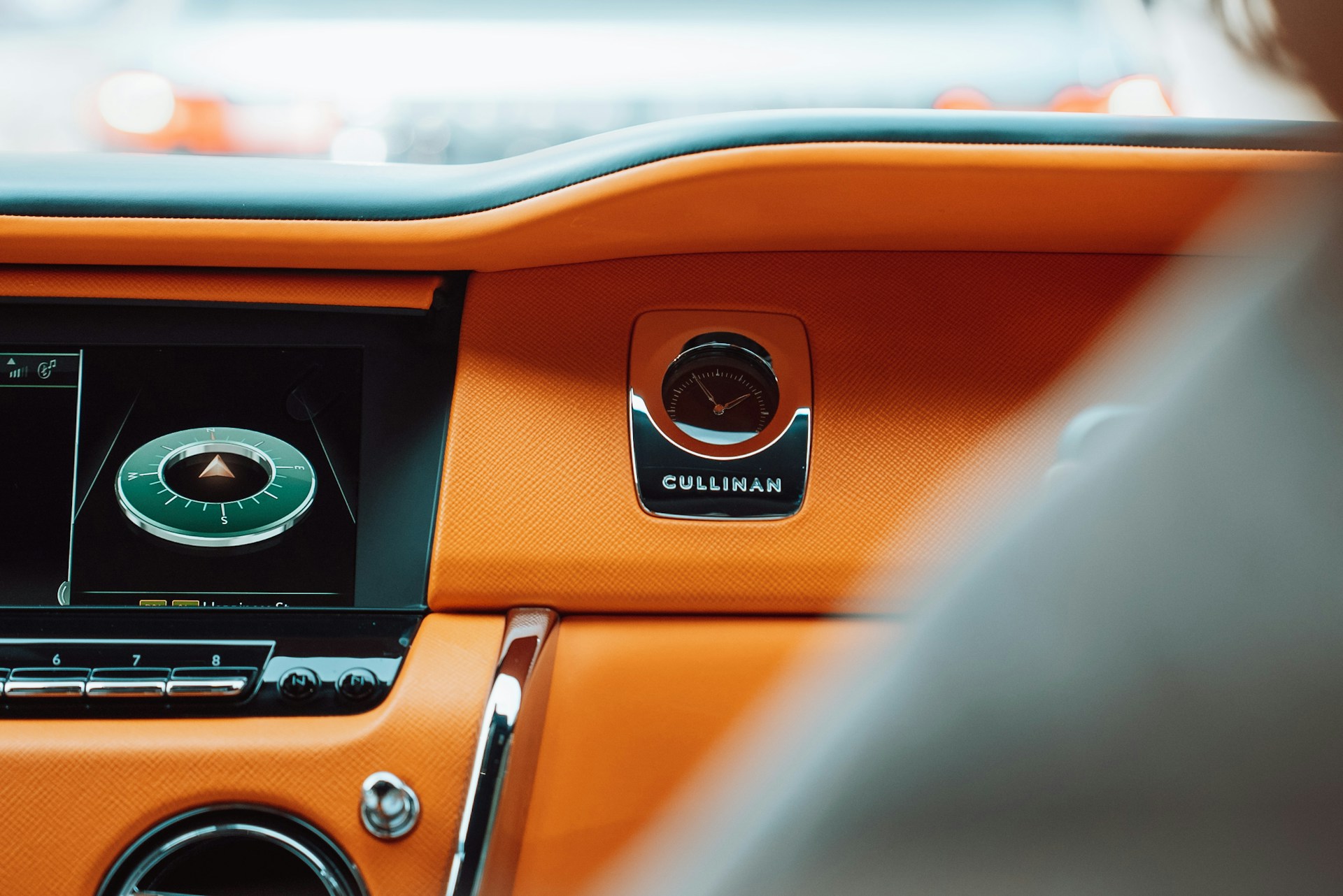 A close up of a dashboard of a car