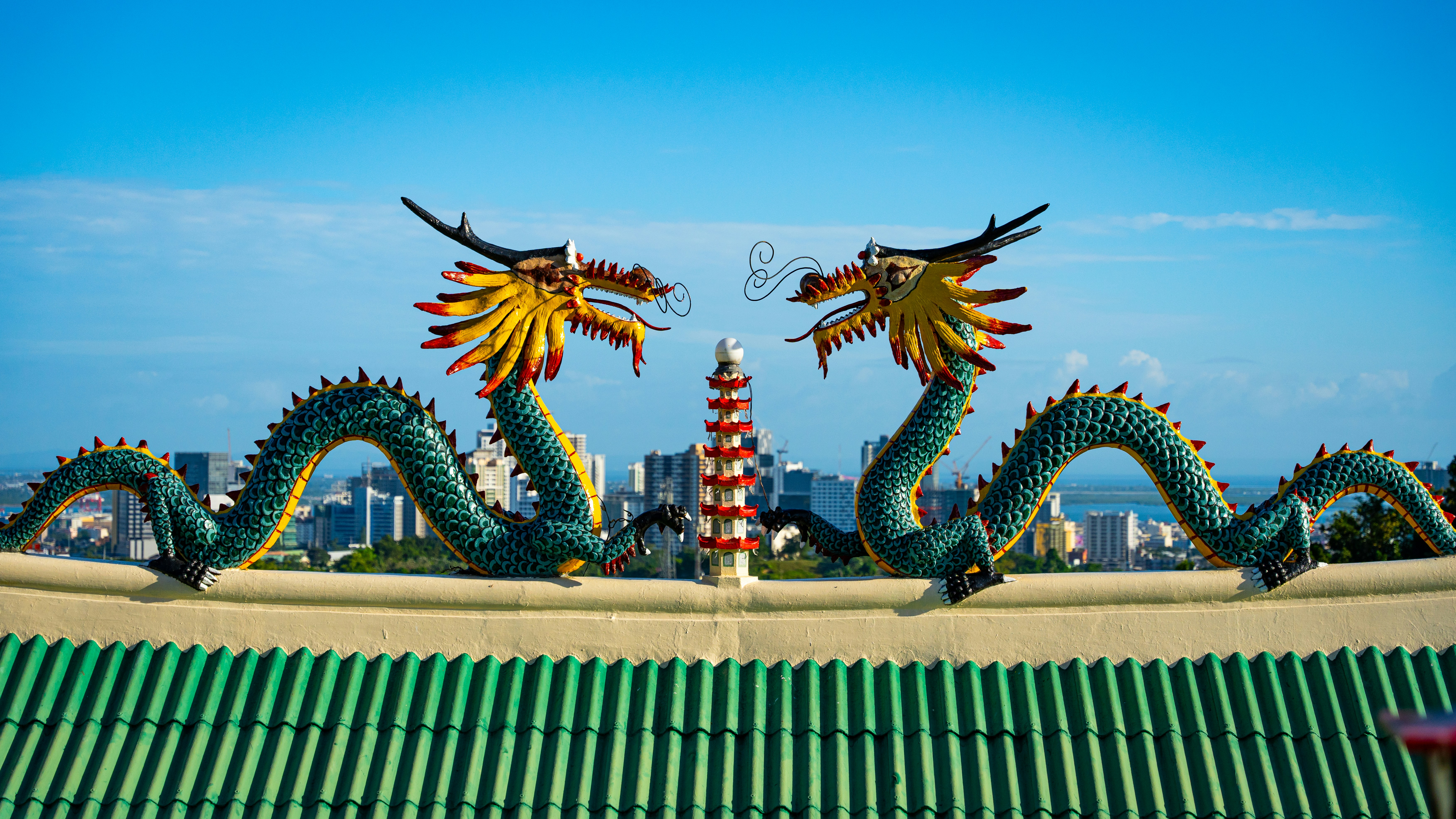 Residential towers representing studio apartment rentals in Cebu City, Philippines