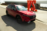 side view of a honda crv on expert car tyre fittment offered at tyrepublic in lagos