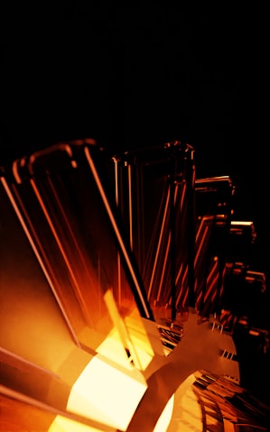 A close up of a lamp in the dark