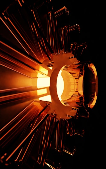 A close up of a light bulb in the dark