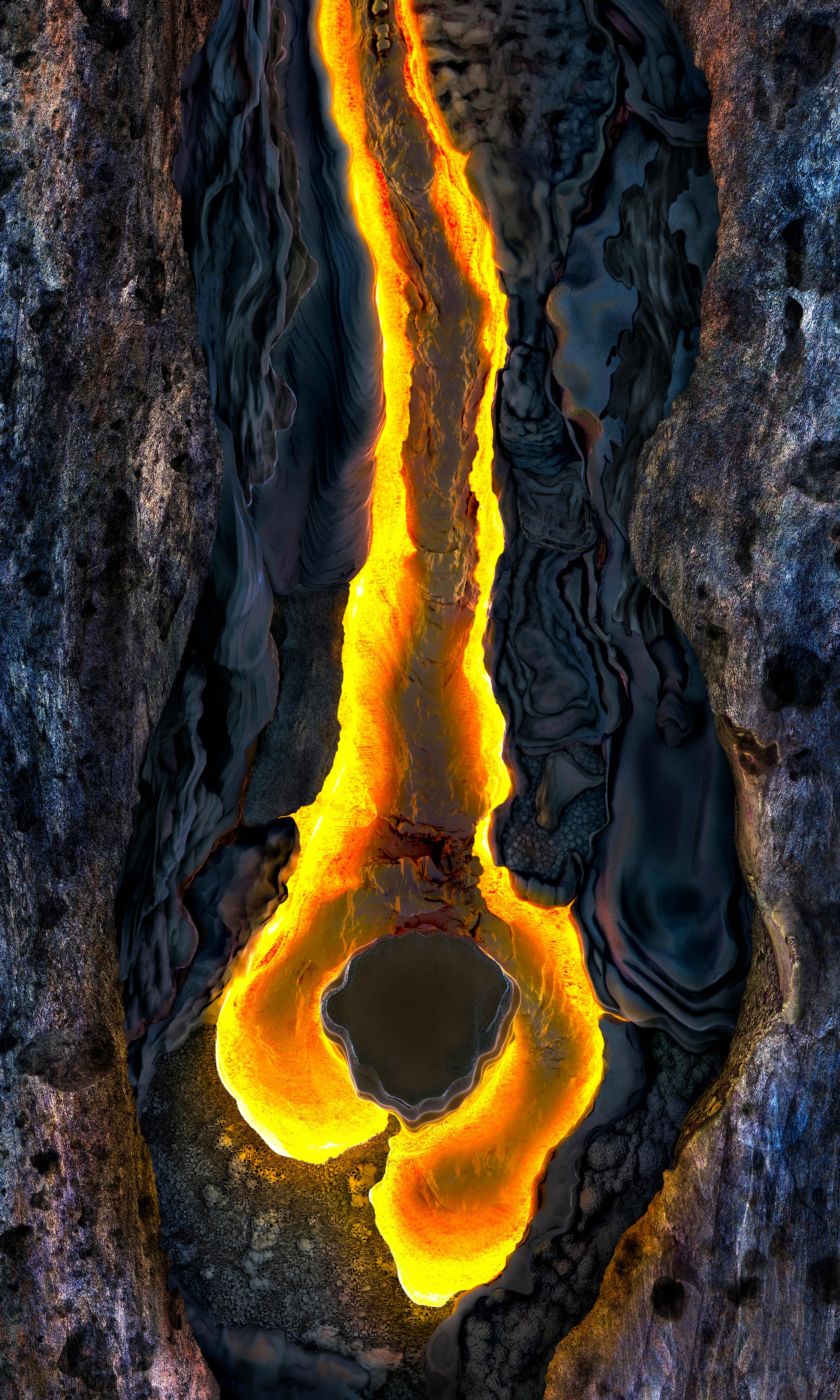 Um grande buraco no lado de uma montanha foto – Imagem grátis sobre Textura  na Unsplash, image size:3000x5000