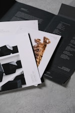 A bunch of brochures sitting on top of a table