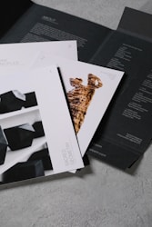 A bunch of brochures sitting on top of a table