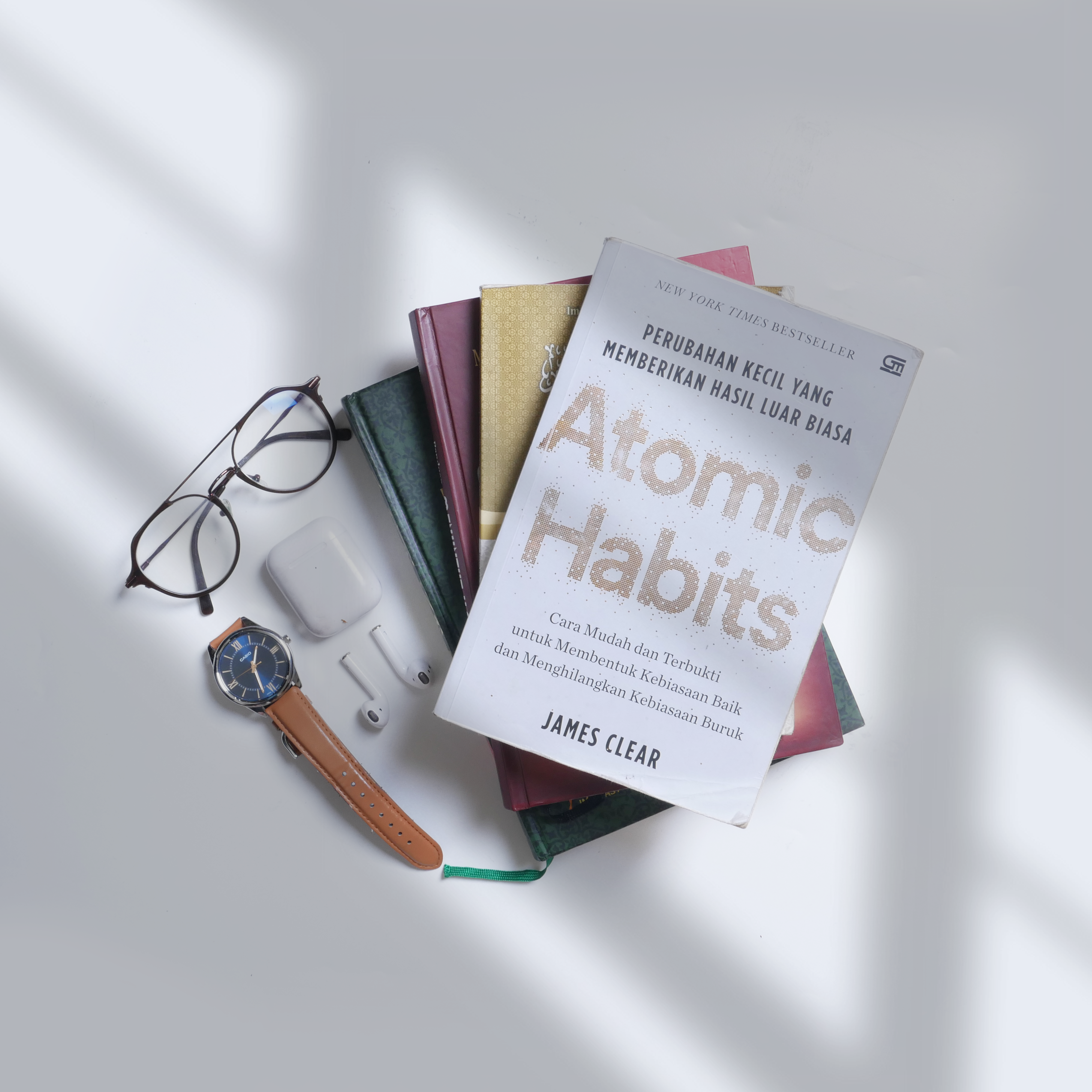 Atomic Habits audiobook cover currently playing