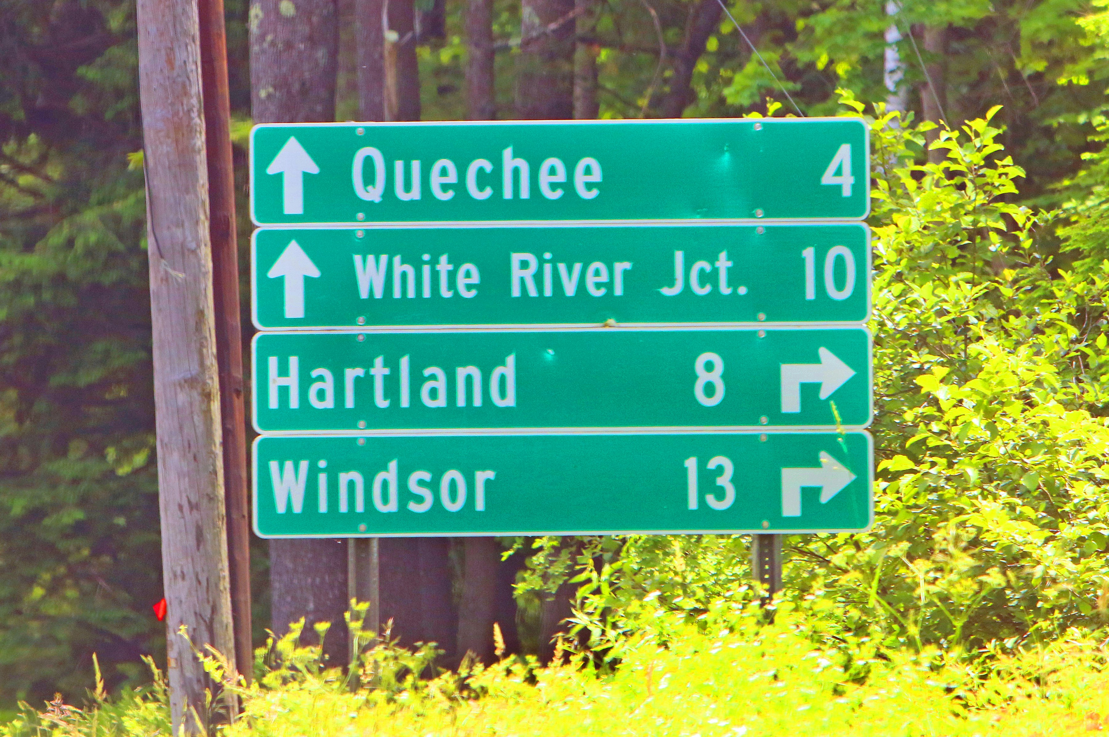 A green street sign sitting on the side of a road photo – Free Blue ...