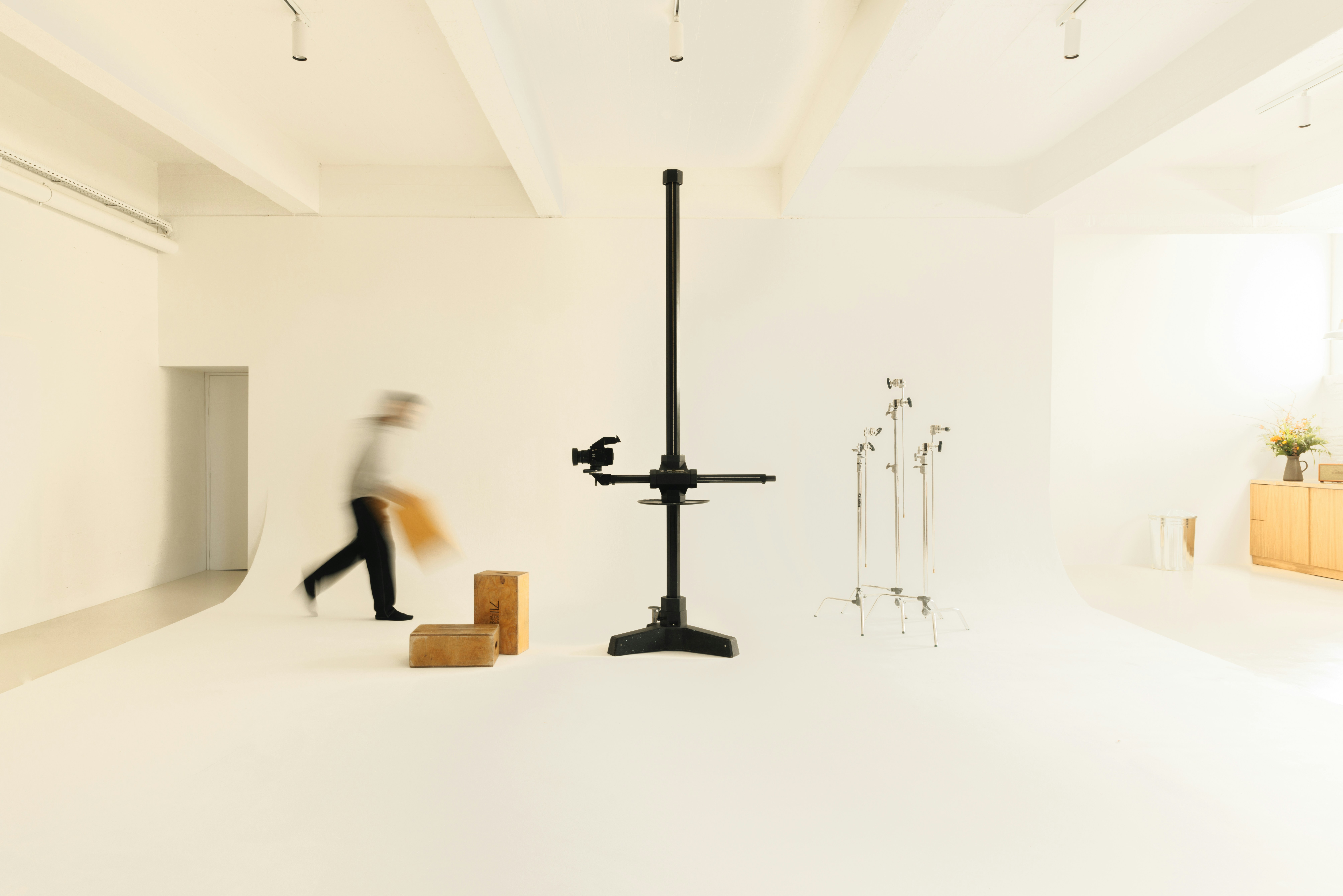 Luxury studio interior for fashion photography