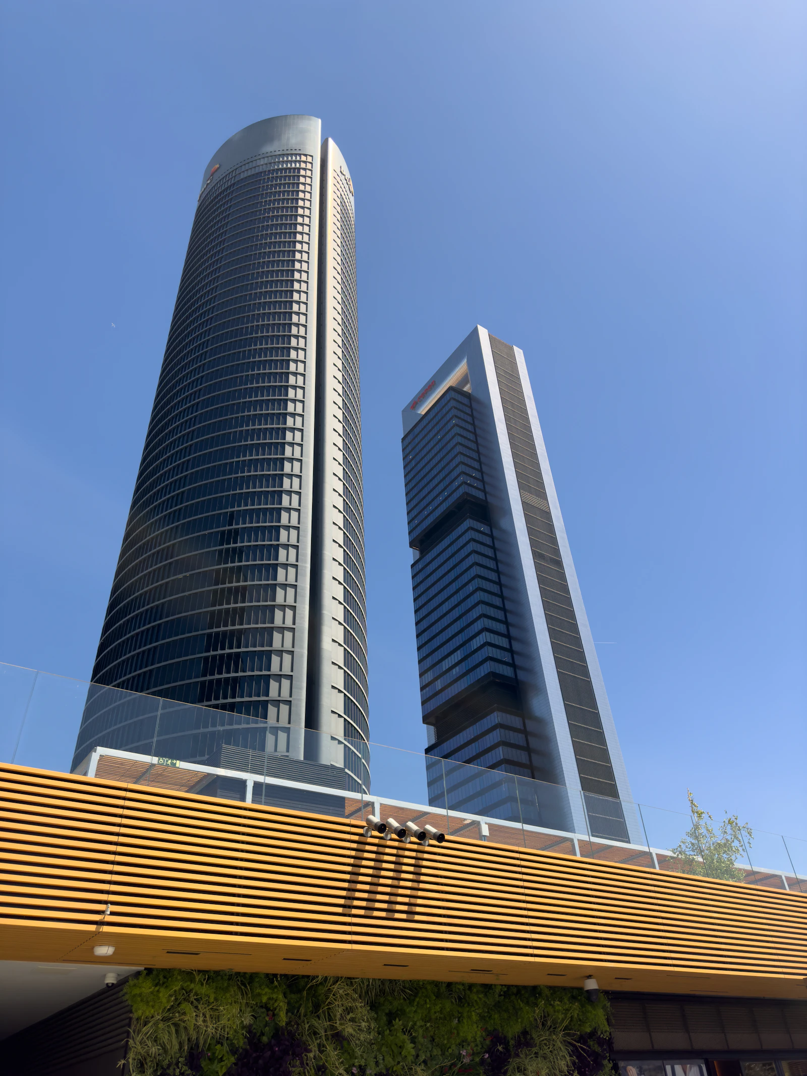 Cuatro Torres business district on Paseo de la Castellana, Madrid