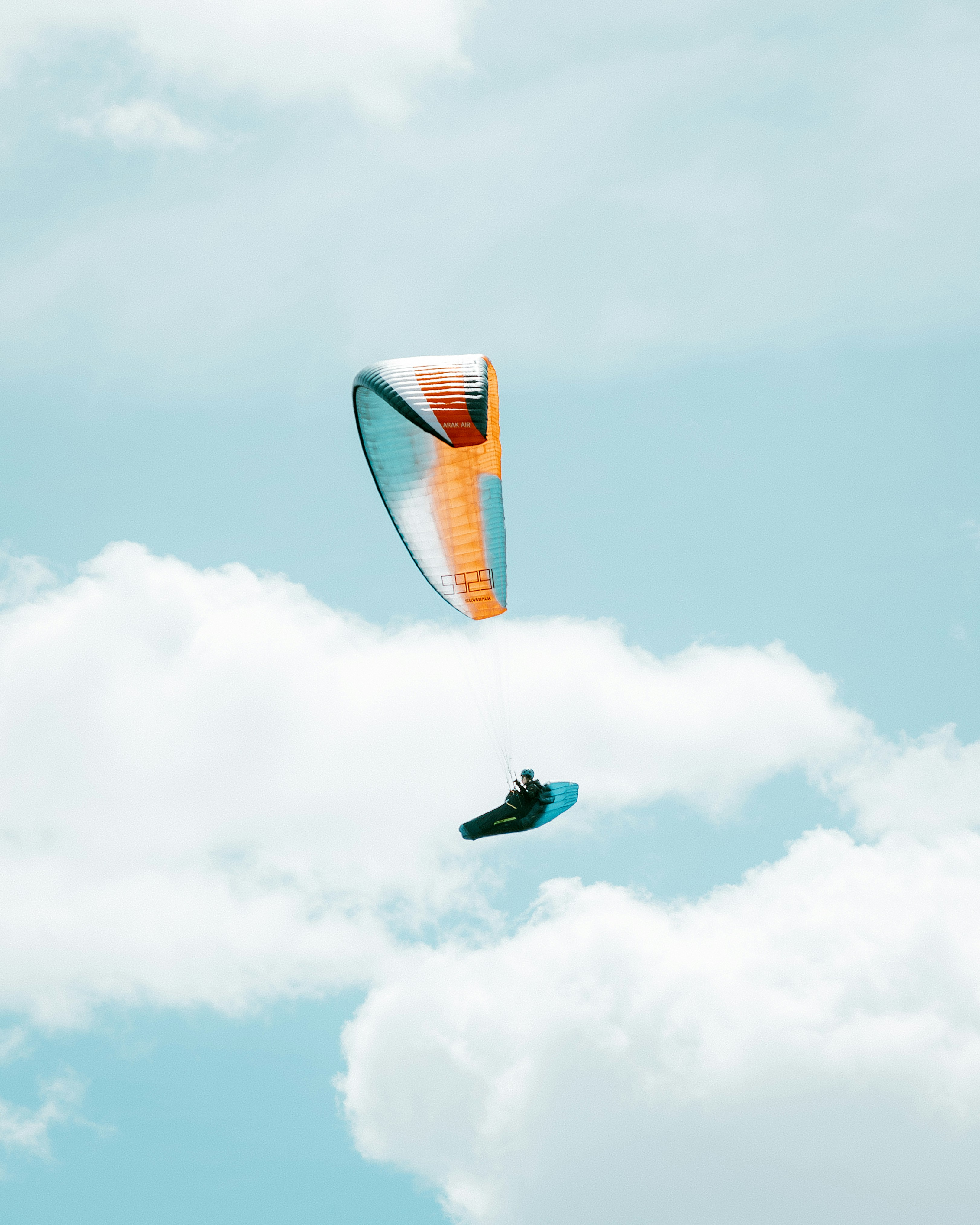 A person flying a kite in the sky