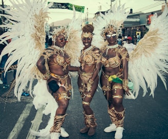 A group of people in costume standing next to each other
