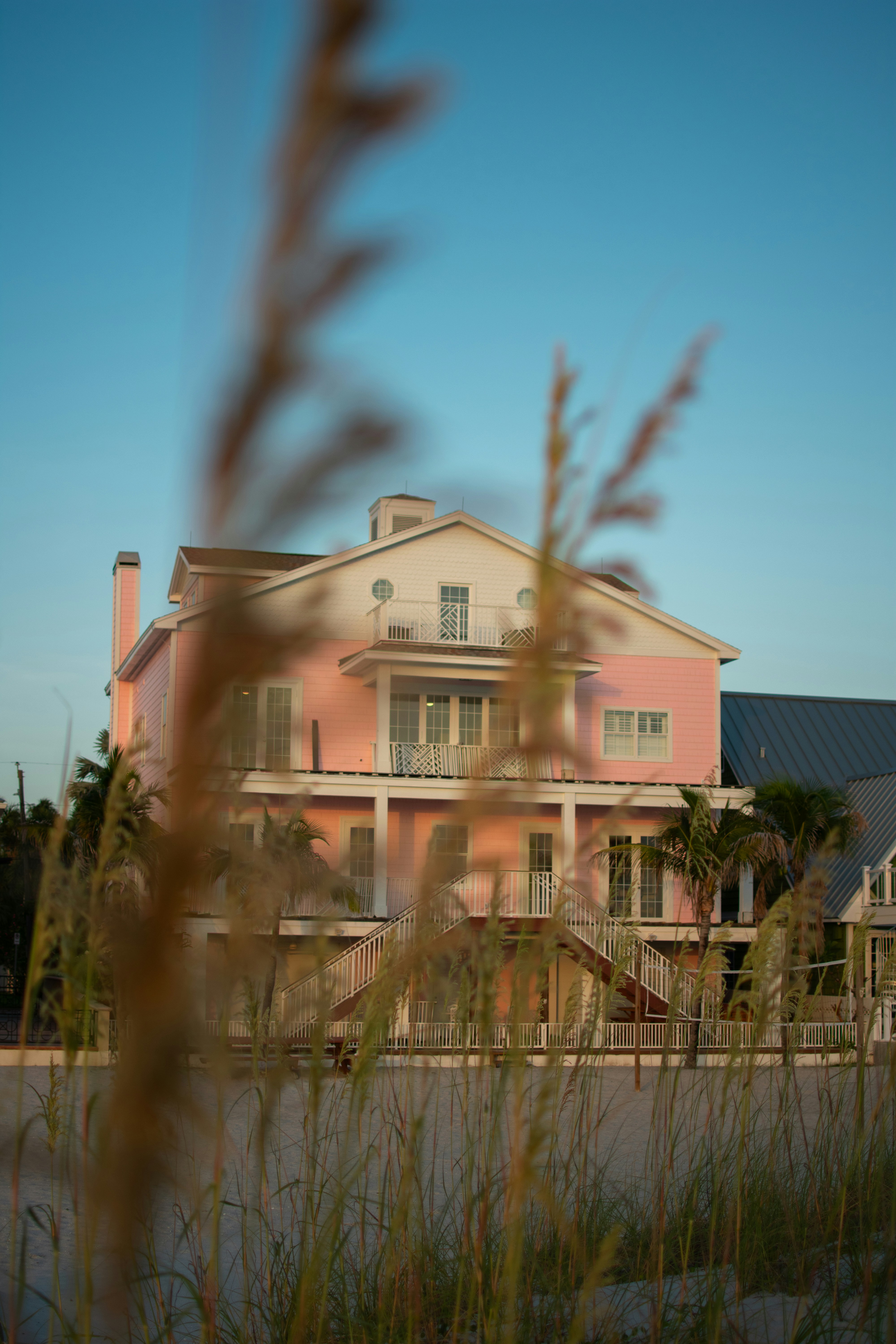 An image of a Florida home with newly installed impact windows