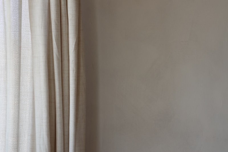 Luxurious bedroom with elegant window treatments