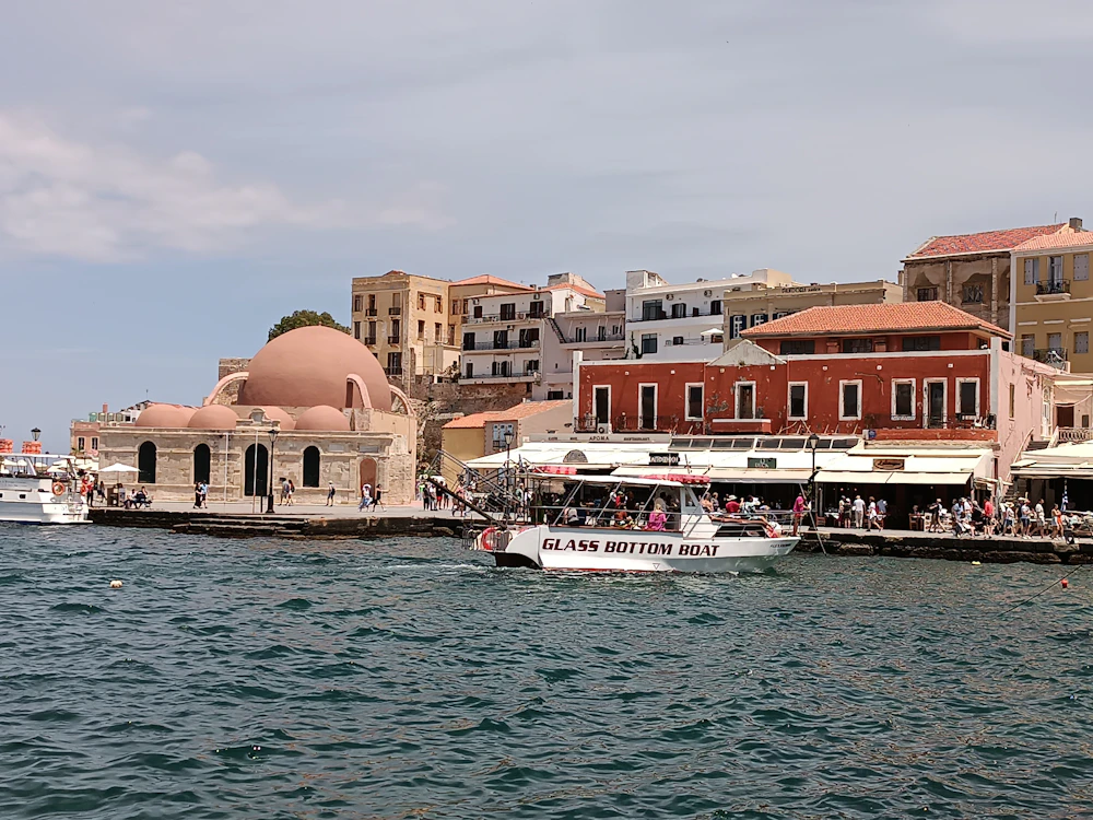 Chania old harbour waterfront, Crete