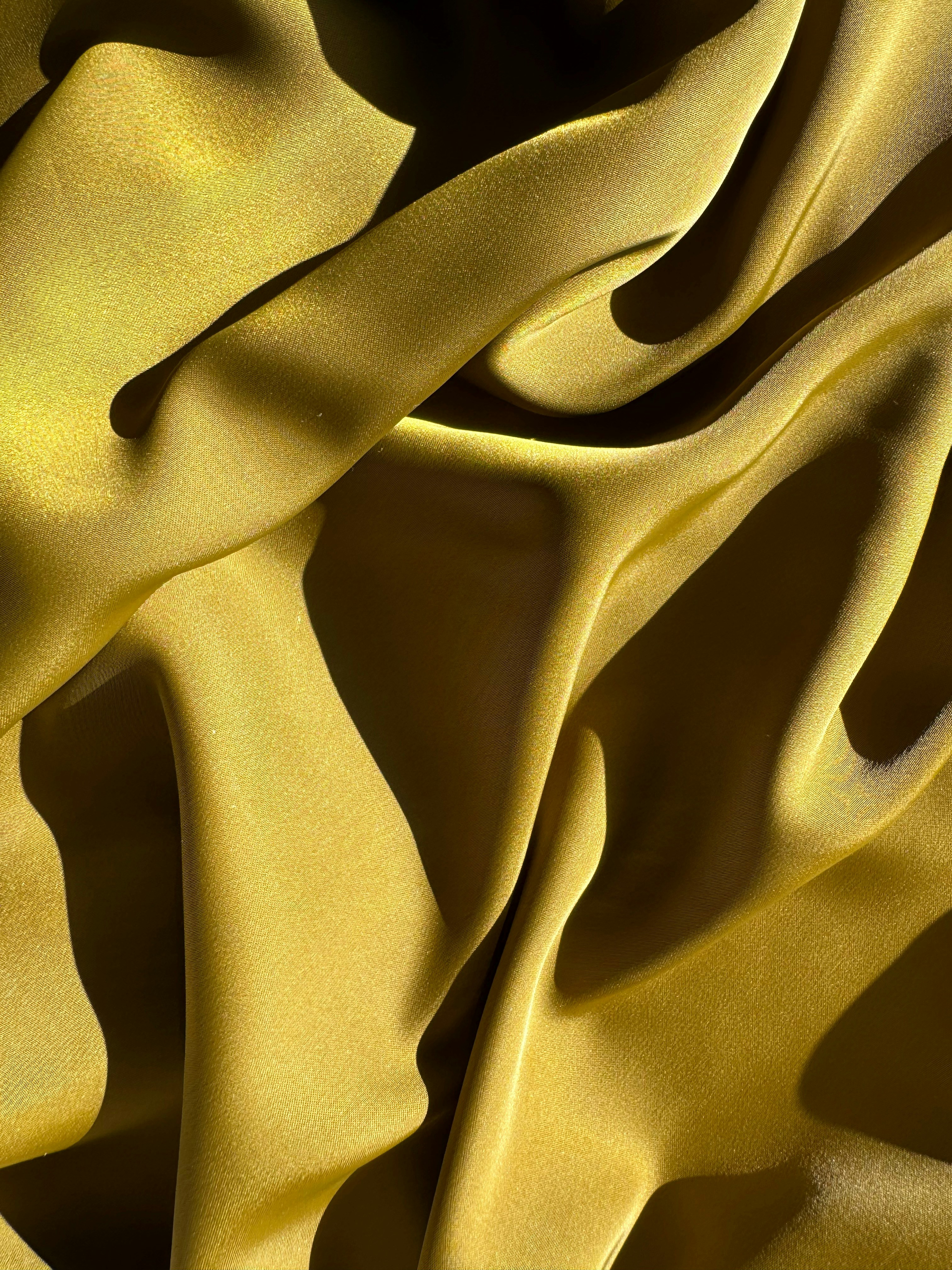 Eine Nahaufnahme eines gelben Stoffes