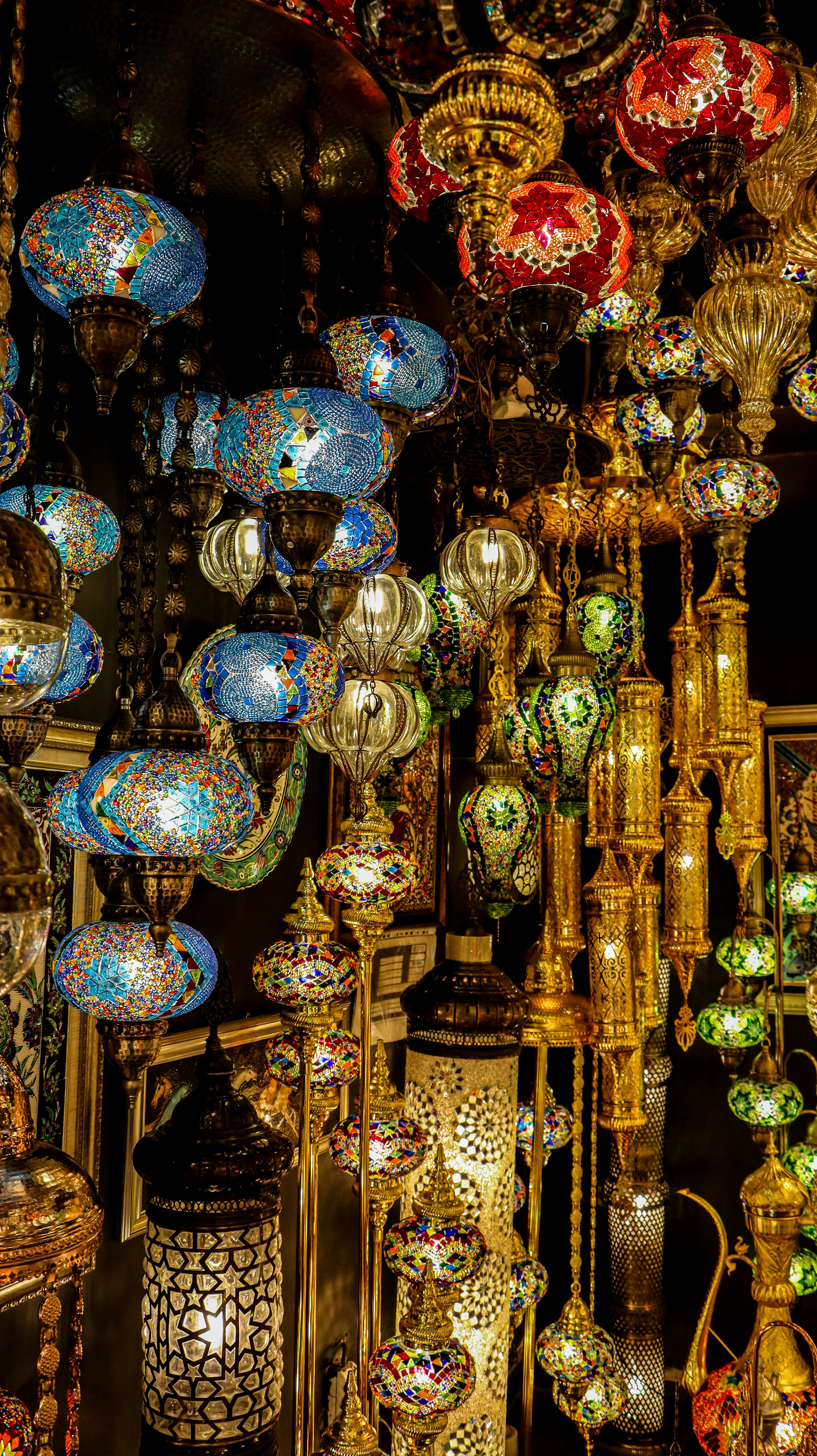 A room filled with lots of different colored lights