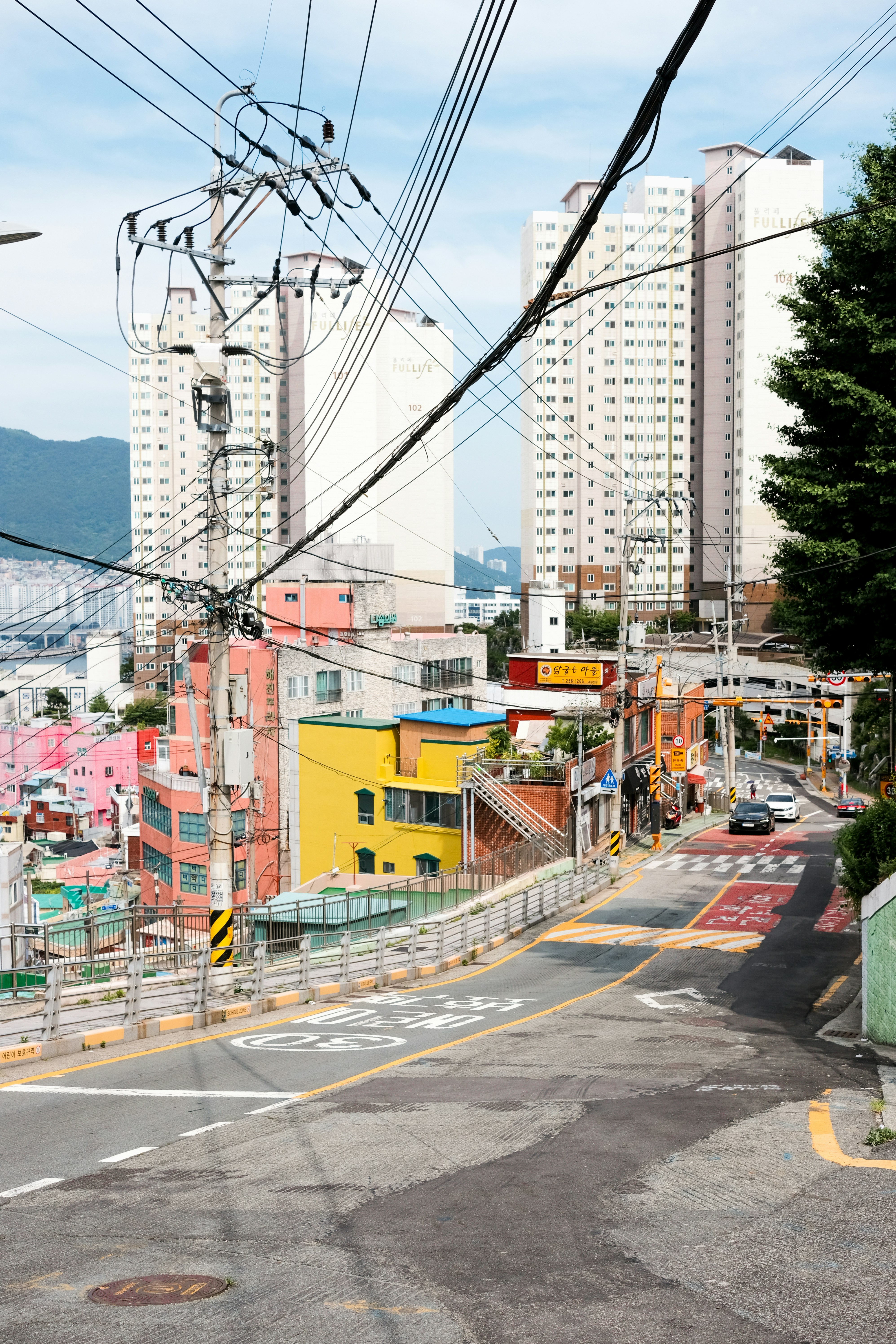A view of a city from a hill