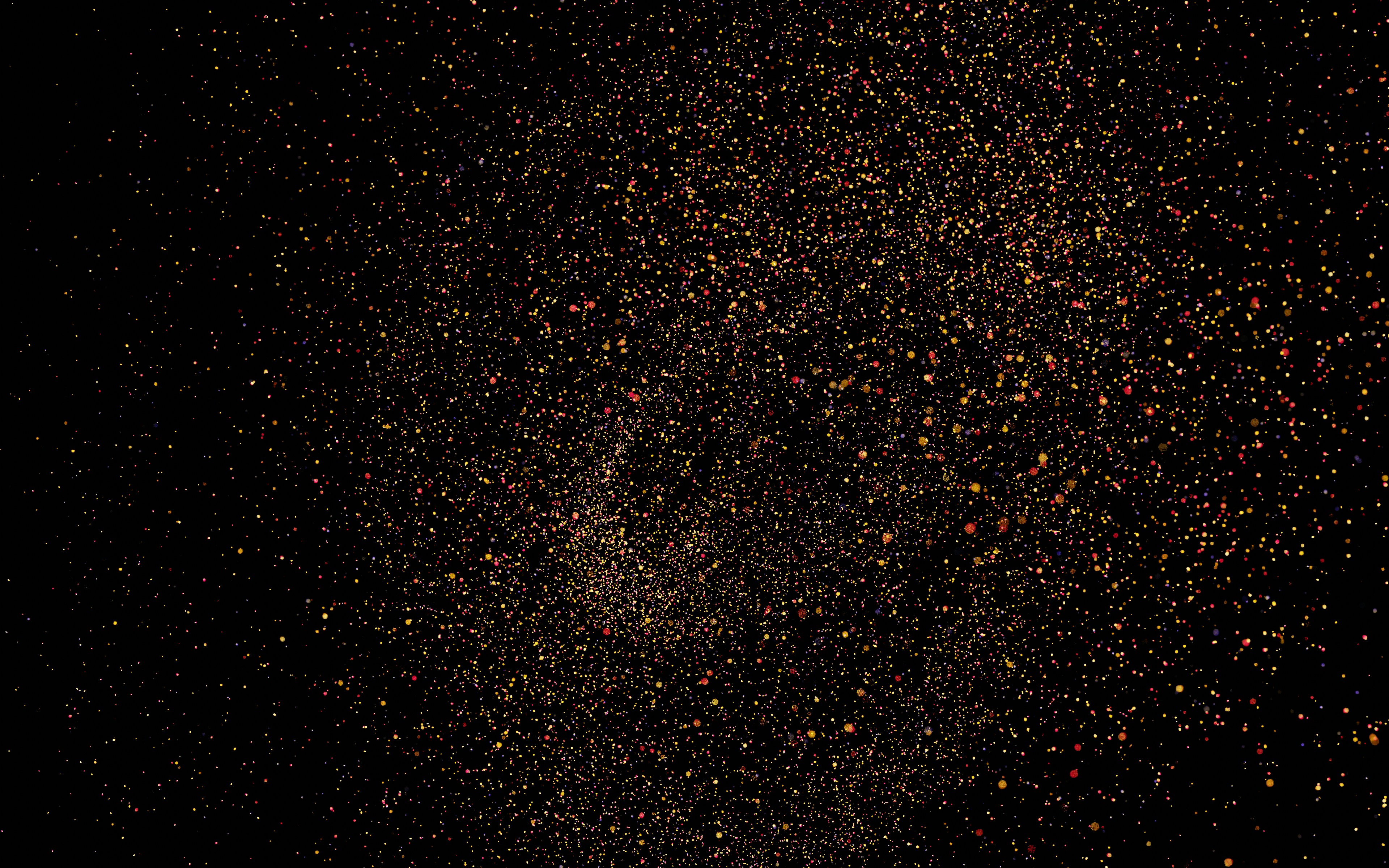 Una gran cantidad de polvo volando por el aire