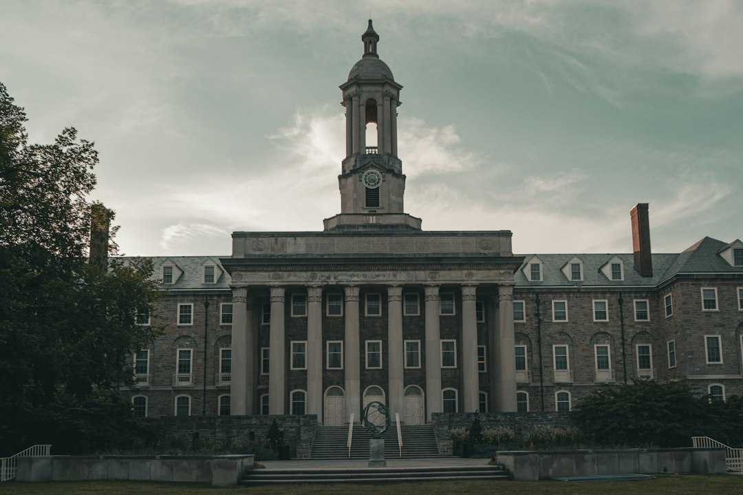 A large building with a clock tower on top of it