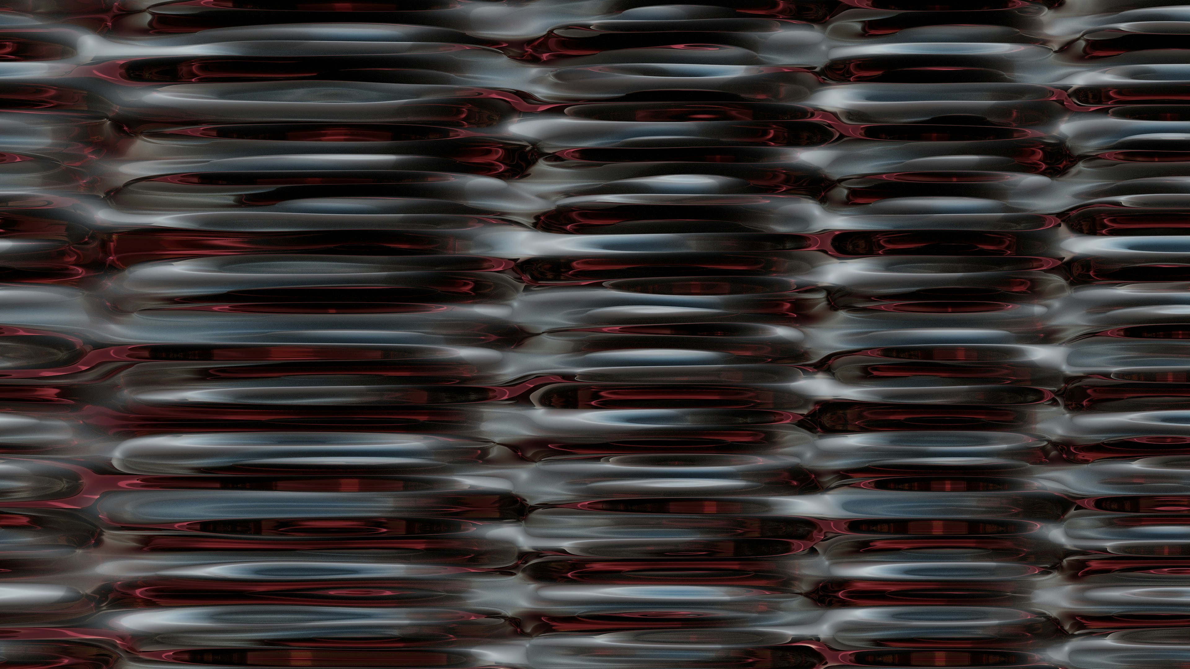 A black and red background with circles