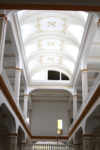 A very large building with a very high ceiling