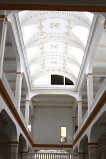 A very large building with a very high ceiling