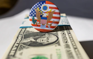 one dollar bill of USA