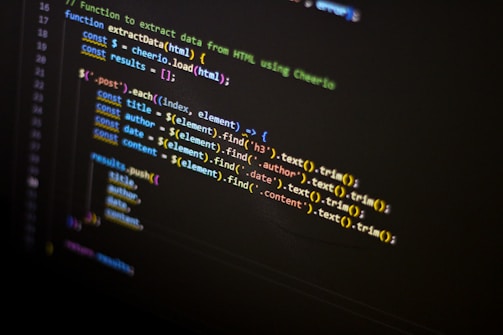 A computer screen with a bunch of lines on it