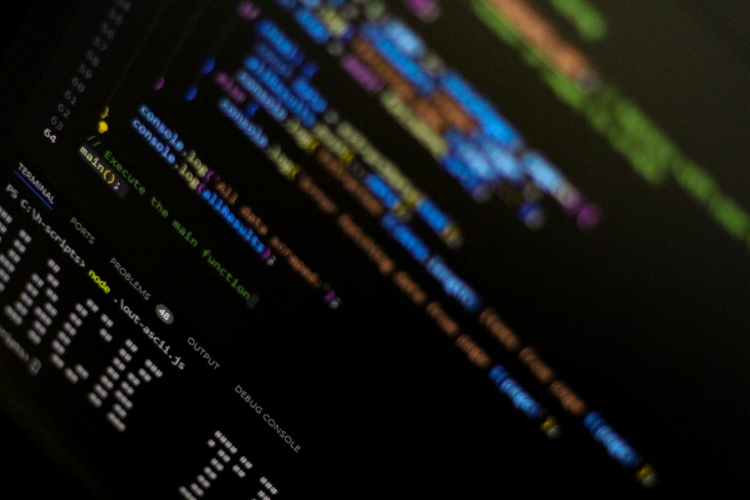 A close up of a computer screen with a blurry background