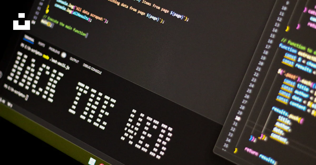 A computer screen with a program running on it photo – Free Code Image ...
