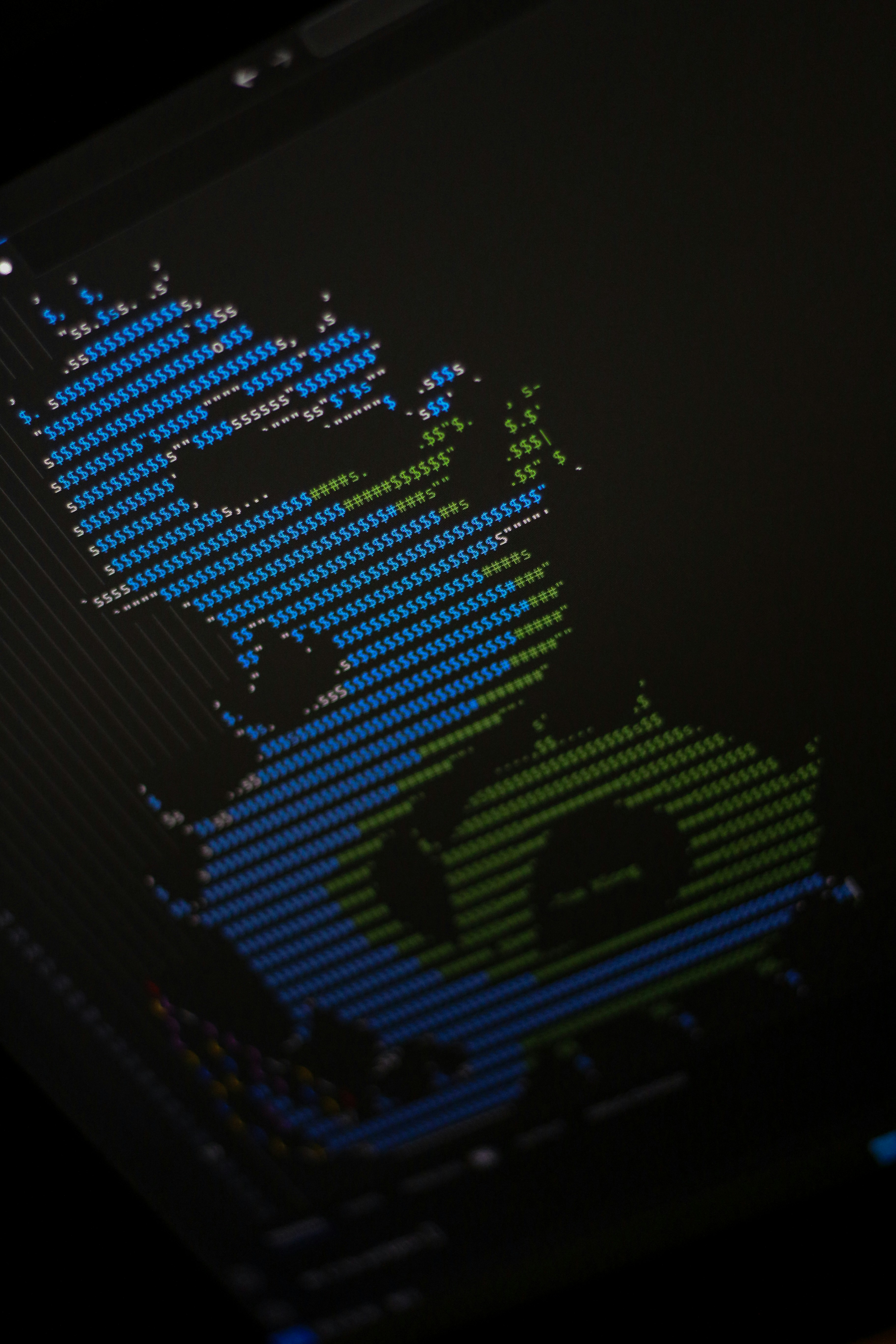 Colored ascii art on computer screen photo – Free Grey Image on Unsplash