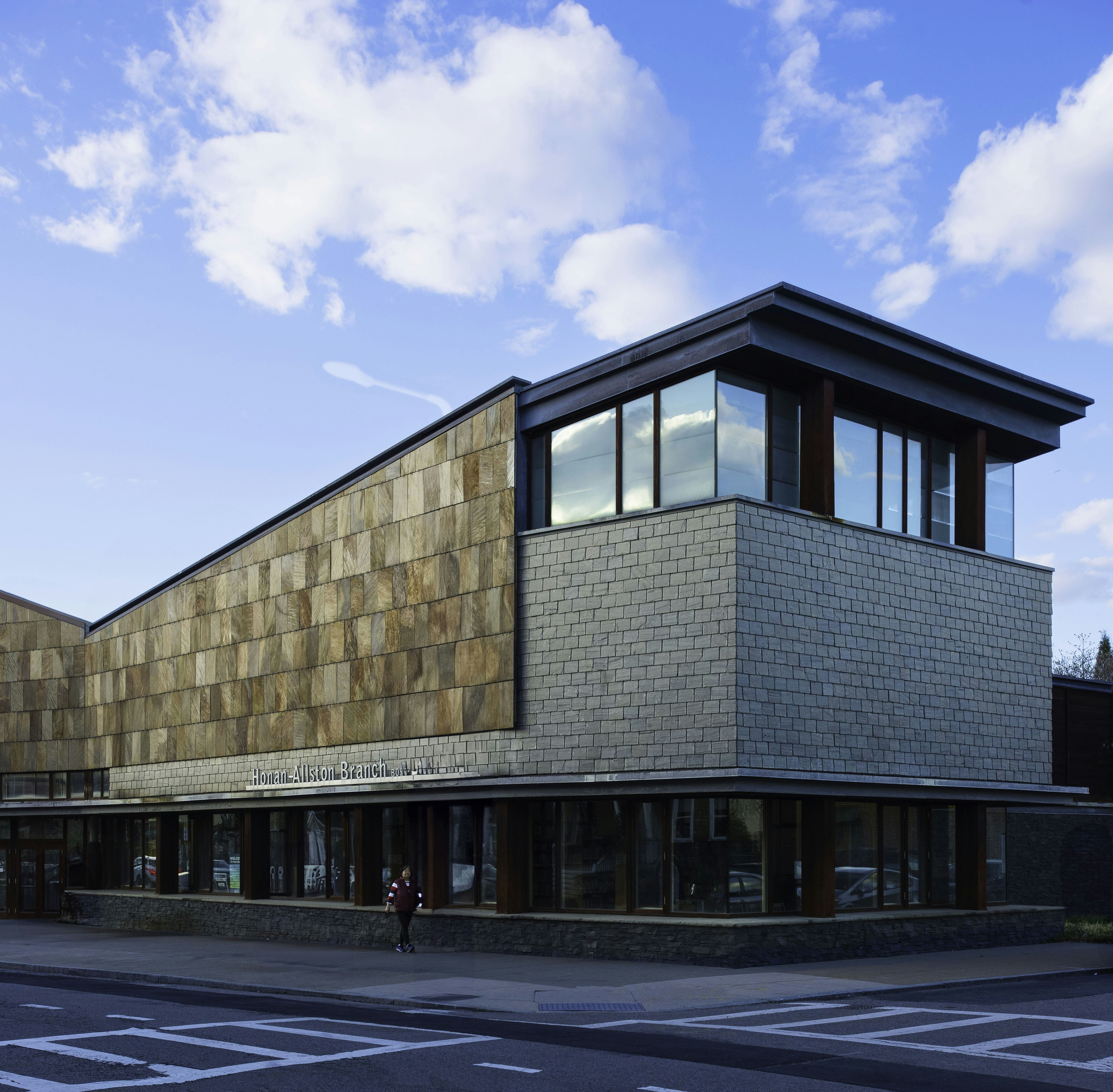 A building that has a lot of windows on it