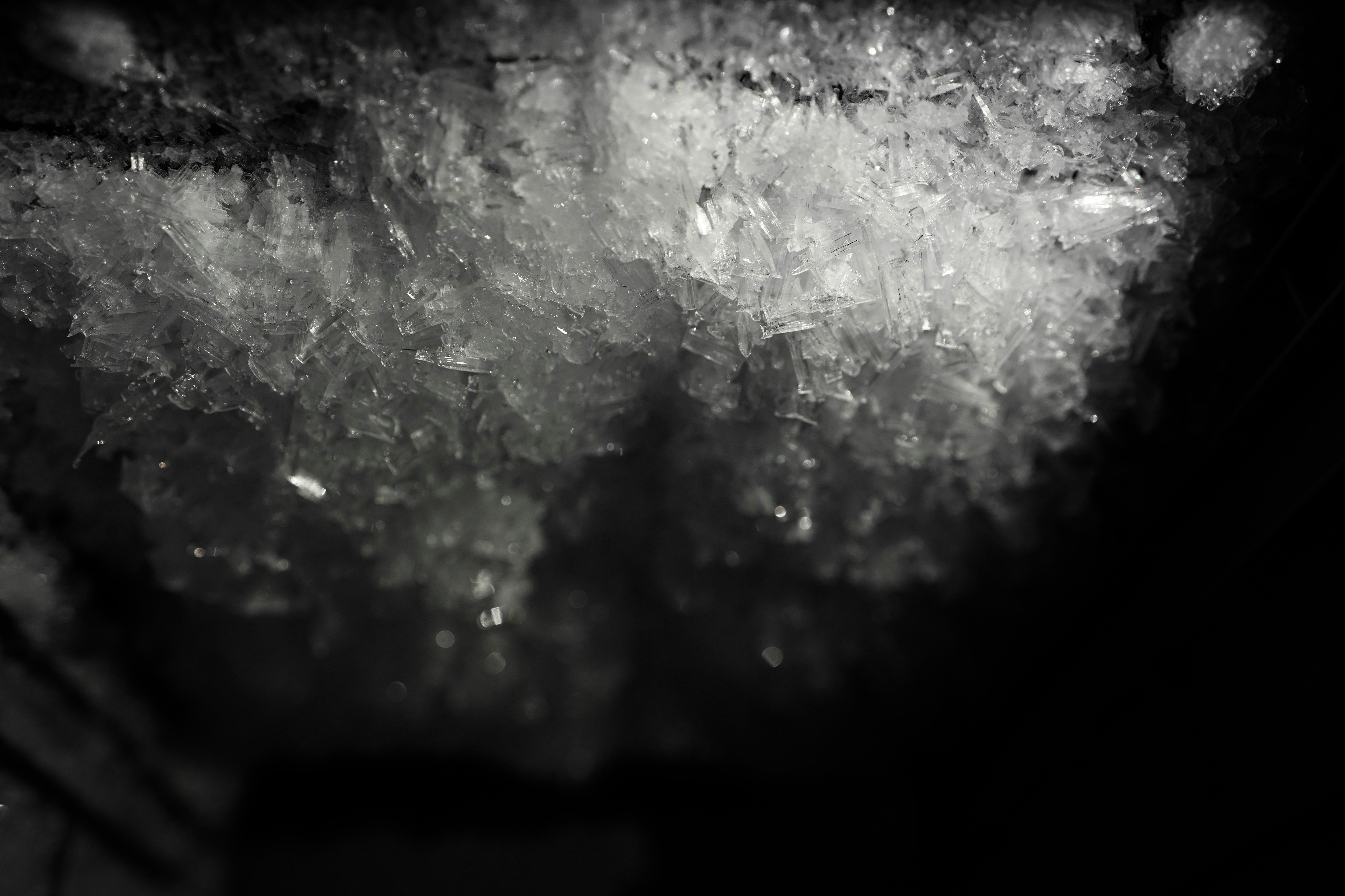 A black and white photo of a wall