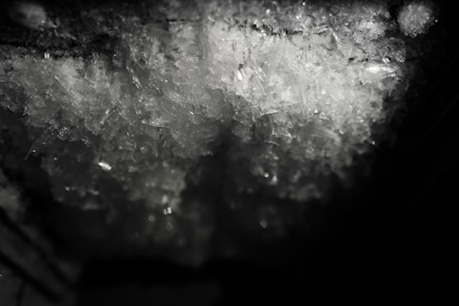 A black and white photo of a wall